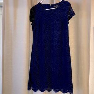 A beautiful navy dress! Perfect for a spring wedding!